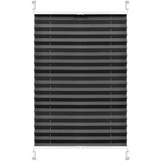 S SIENOC Plissee Klemmfix Fenster Plissee Rollo Sonnenschutz Ohne Bohren Rollo Fenster & Türen inkl. Zubehör (Grau, 85x130 cm)