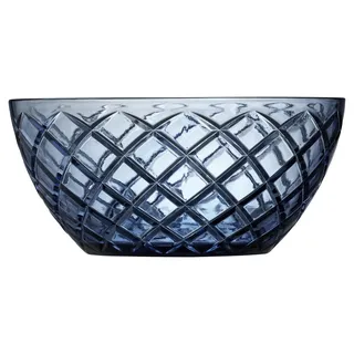 Lyngby Glas Sorrento Salatschüssel Dia 24 cm Blau