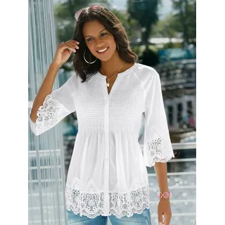 Alessa W. Alessa W., Spitzenbluse, weiß