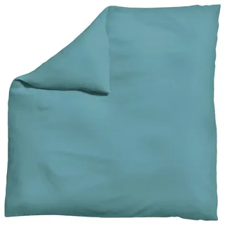 Schlafgut Bettdeckenbezug , Pastellblau , Textil , Uni , 200x200 cm , Textiles Vertrauen - Oeko-Tex®, AZO-frei, Bsci, Oeko-Tex® Standard 100 , pflegeleicht, atmungsaktiv, bügelleicht, schadstoffgeprüft, weiche und anschmiegsame Oberfläche, dicht gewebtes Garn , Heimtextilien, Bettwäsche & Leintücher, Bettwäsche, Übergrößen-Bettwäsche