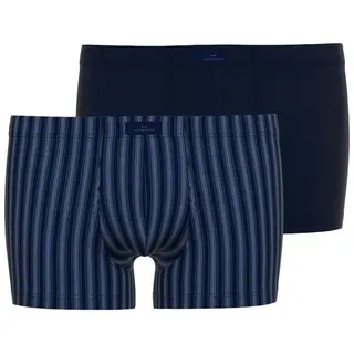 Götzburg Boxershorts »Volos« mit Muster, Baumwollmix, elastisch, blau