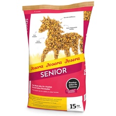JOSERA Senior (1 x 15 kg) | Pferdefutter - Müsli-Mix für Vitalität bis ins hohe Pferdealter | nährstoffreich & leicht verdaulich | Premium Pferdefutter für ältere & schwerfuttrige Pferde | 1er Pack