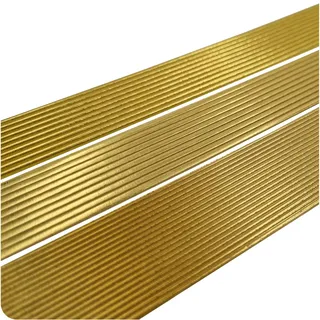 Smowo® 50 Stück Wachsstreifen Gold Set 200mm - Verzierwachs für Kerzen in verschiedenen Formen - Wachs für Taufe Kommunion Hochzeit