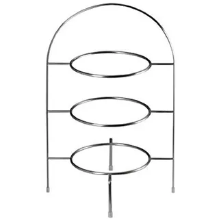 Asa Selection 99201/950 Etagere 3 Etagen für Dessertteller 21cm , h 36.5cm, Weiß, Weiss/Opulenter Garten