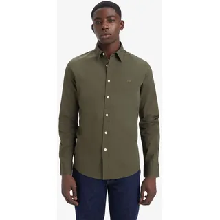 Levi's Levi's® Jeanshemd »BATTERY HM SHIRT SLIM«, mit Logobadge Levi's® OLIVE NIGHT STRETCH POPLIN