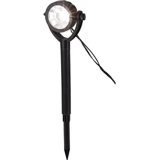 Wegeleuchte Solar Gartenstrahler Außen Erdspieß Solarleuchte Garten LED 5312522 - Schwarz