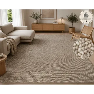 OTTO home Wolly Wollteppich 200 x 200 cm Beige