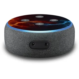 2er Set Aufkleber Feuer passend für Alexa Echo Dot Gen.3 Smart Assistant R137-17