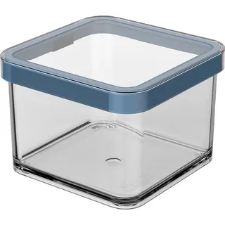 Rotho Frischhaltedose quadratisch transparent/blau 10,0 x 10,0 x 7,2 cm 0,5 l