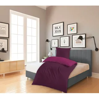 KiNZLER Wendebettwäsche »Wendebettwäsche Mikrofaser Flanell Bettwäsche "Cashmere Touch"« 2 tlg. tlg. Besonders weich