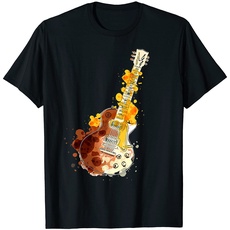 Gitarre Wasserfarben Gitarrenspieler Gitarren Musiker Design T-Shirt
