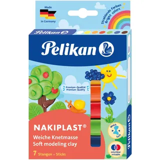 Pelikan Nakiplast Knete 125 g 7 Farben