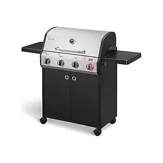 EndersGasgrill Chicago Next 4 R Turbo, 4-Edelstahlbrenner, doppelwandige Garhaube, abklappbare Seitenablage, 13 kW, Switch Grid, 800° Turbo Zone 89366