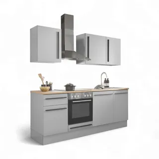 Stella Trading Winkelküche L-Form 220 cm grau