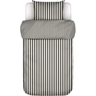 Marc O'Polo HOME Satin Bettwäsche, »Classic Stripe, 100% Bio-Baumwollsatin« 2 Stk., tlg., grau