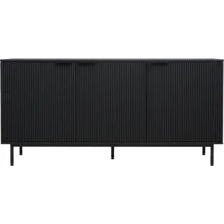 HOME DELUXE Sideboard NYLA - 154 x 73 cm | Kommode Lowboard Highboard Wohnzimmerkommode - Schwarz