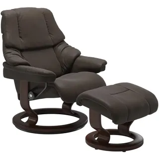 Stressless Relaxsesselset , Braun, Dunkelbraun , Holz, Leder , Echtleder , Rindleder , Buche , Schichtholz , 79x98-108x75 cm , Lederauswahl, Stoffauswahl , Wohnzimmer, Sessel, Ledersessel
