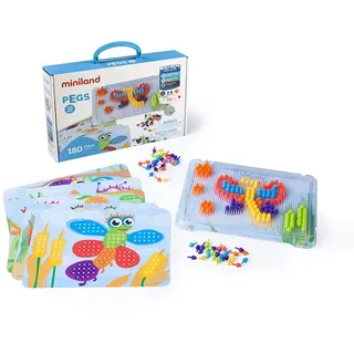 Miniland Pegs 10 Mm Bauspiel 180 Einheiten - Multicolor - One Size