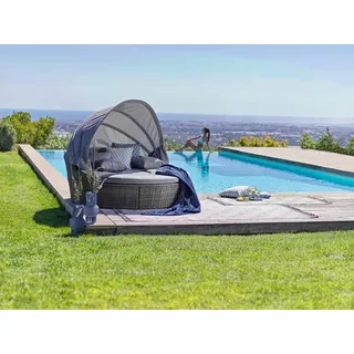 Luca Bessoni Gartenmuschel , Grau , Metall, Kunststoff, Textil , Gartenmöbel, Loungemöbel, Sonneninseln