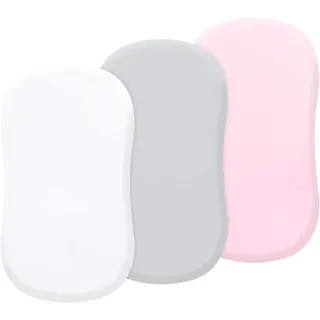 3-Pack Moses Basket Bettwäsche, 100% Mikrofaser Cradle Cradle Bettwäsche 82 * 43cm Passend für alle Cradle Matratzenform Leichtes Baby Cradle Bettwäsche für Jungen und Mädchen