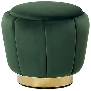 Beliani Pouf 43 x 37 x 43 cm Grün