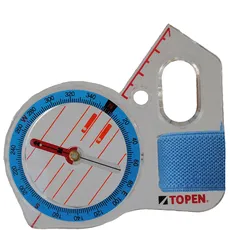 Topen Spot Kompass rechts für Linkshänder, blau, Einheitsgröße