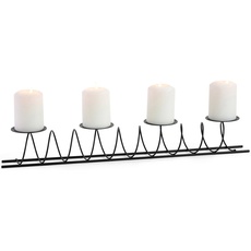 Bild Adventsleuchter »Spirale, Weihnachtsdeko«, (1 St.), Kerzenhalter im besonderen Design, aus Metall, 4-flammig, schwarz