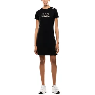 EA7 Kurzarmkleid Schwarz L