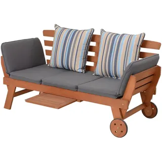 Garden Pleasure Rincon 190 x 78 x 68 cm Braun-Grau