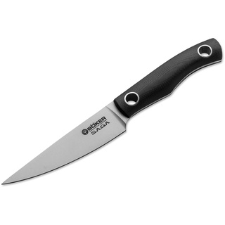 Böker 131264 Saga G10 Satin Spickmesser, Schwarz, 18,5 cm