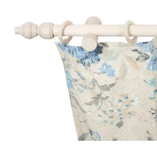 Gardinenstange SN DECO GROUP "Filigrano" Gr. 11, weiß (weiß antikfarben), L:420cm, Holzwerkstoff, Gardinenstangen, Gardinenstange, 28 mm, Holz, verschiedene Längen und Farben, Komplettset