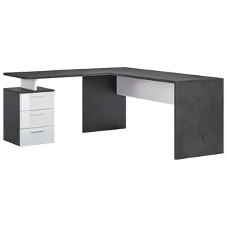 Home Affaire Eckschreibtisch New Selina grau