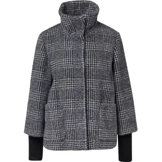 s.Oliver Jacke Stehkragen Rippstrick-Manschetten Schwarz 38