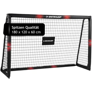 Dunlop Fußballtor Schwarz/Rot 180 x 120 x 60 cm
