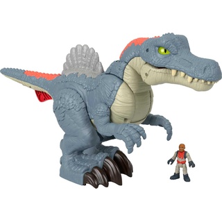 Imaginext Jurassic World Spielzeug-Dinosaurier, Ultra Snap Spinosaurus mit Licht, Geräuschen und Schnappbewegung, inklusive Figur für Kinder im Vorschulalter, HML41