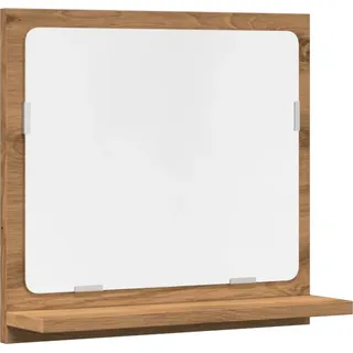 vidaXL Badspiegel mit Ablage Artisan-Eiche 40x11x37 cm Holzwerkstoff - Braun