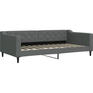 vidaXL Tagesbett Dunkelgrau 100x200 cm Stoff - Grau