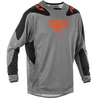 FLY RACING Kinetic Sym Trikot Grau/Orange/Schwarz Medium)
