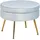 Hocker, Sitzpouf silberblau