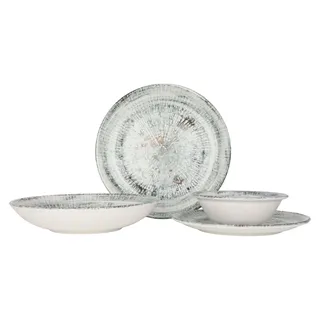 Bonna Geschirrset (Large) - Odette - 24 teilig - 6 Personen - Porzellan - Bunt