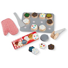 Melissa & Doug Wooden Cookie Set , Pretend Play , Play Food Toy for Kids , 3+ , Gift for Boy or Girl