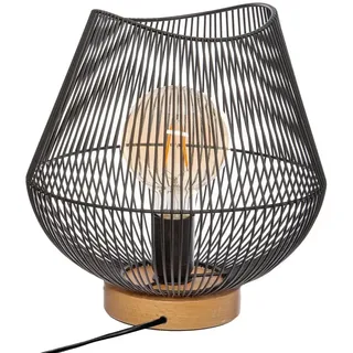 Atmosphera Jena E27 Vintage Tischlampe 40w - Black - One Size