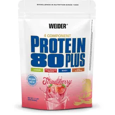 Bild von Protein 80 Plus Erdbeere Pulver  500 g