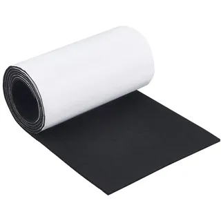 BENECREAT 250x30cm Selbstklebender Filzteppich, 5mm Dicke Schwarze Boat Teppich, Filz-Möbelpolster Zum Schutz von Wänden, Hartholzböden, Basteln, Nähen, Bootsanhänger