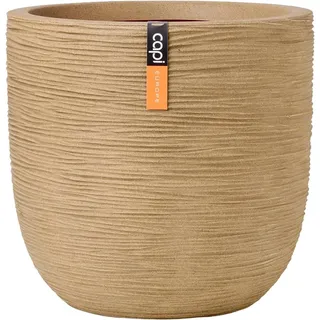 Capi Europe Blumentopf Kugel Rib NL Ø 35 cm x 34 cm Beige