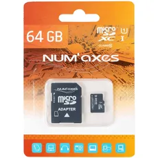 NUM'AXES Micro SD Card 64GB + Adapter