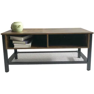 TV-Schrank Sideboard Robustes industrielles Vintage-Design 140 cm - Braun, Hellbraun, Dunkelbraun, Kastanienbraun