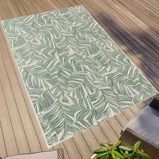Primaflor PARADISE - Leaves Outdoor-Teppich 120 x 170 cm Beige/Grün/Bronze