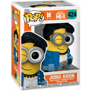 Minions x Bts Despicable Me 4 - Jung Kook 424 - Funko Pop! Vinyl Figur - Transparent