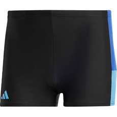 Bild Men's Colorblock Swim Boxers Badehose, Black/Royal Blue/Blue Burst, 40